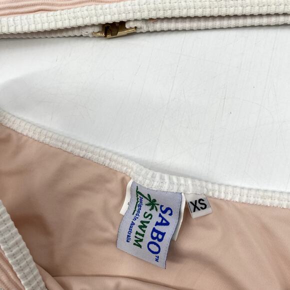Sabo Skirt swim pink Ribbed Bikini - Picture 3 of 4
